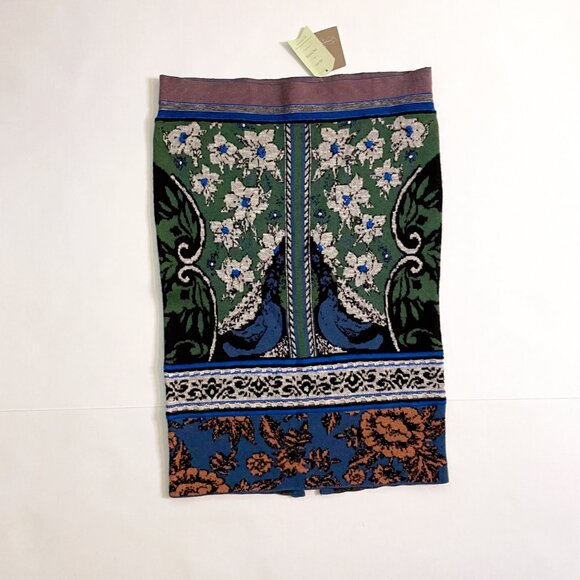 NWT Anthropologie Moth Knit Jacquard Skirt, Size XS - Picture 3 of 7